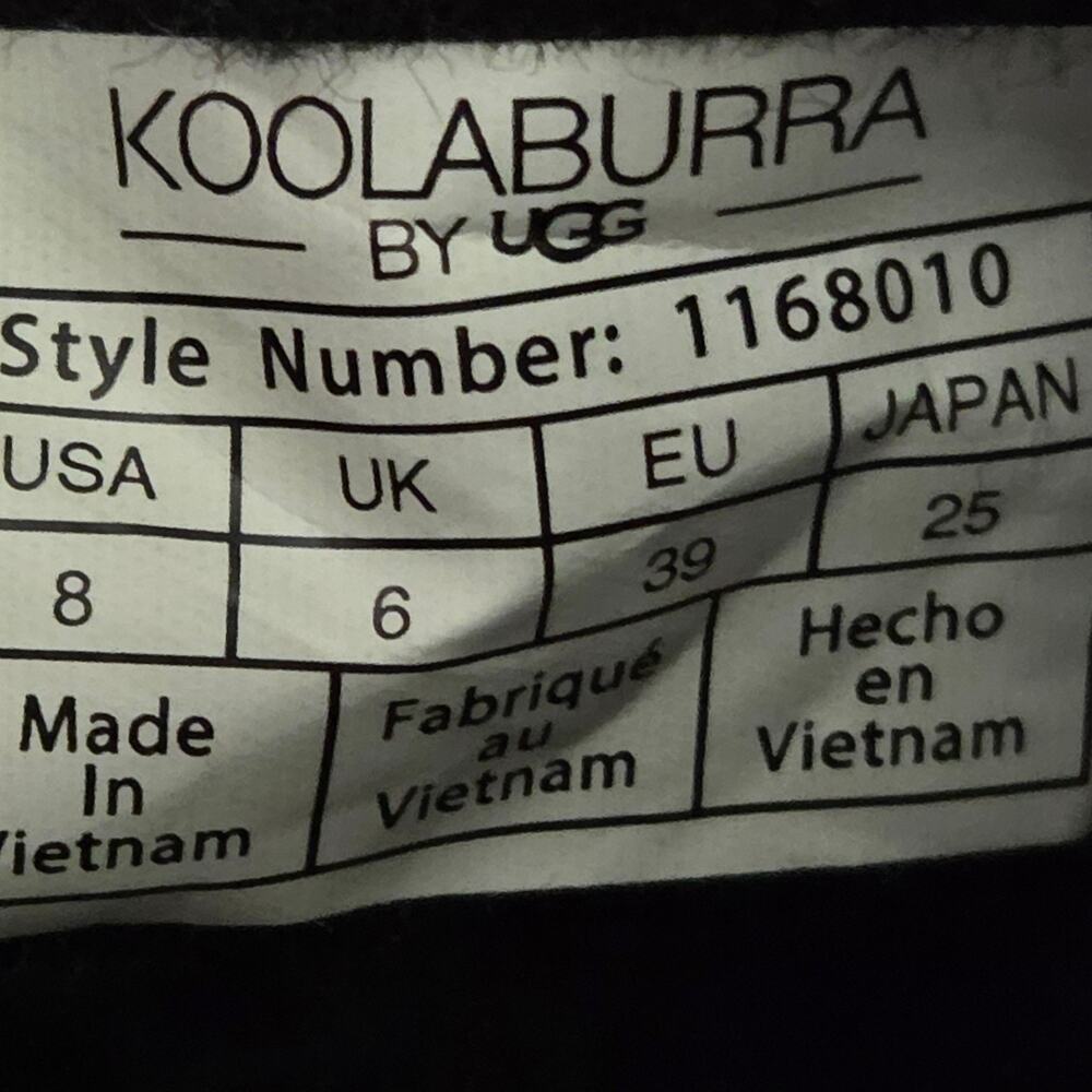 Koolaburra by UGG Koola Mini Hybrid Waterproof Boots Suede Faux Fur Lined 8 NWOT - Picture 11 of 15